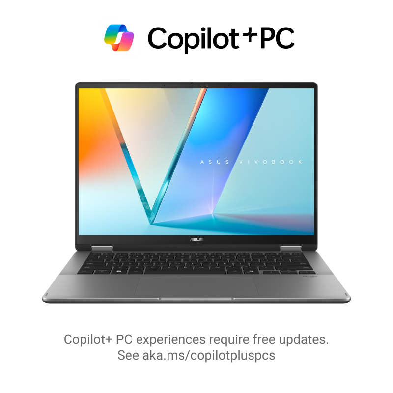 ASUS laptop Vivobook Flip 14 TP3407SA-SG155W, 90NB14Y1-M00HR0, 14" WUXGA OLED Touch, Intel Core Ultra 7 258V, 32GB LPDDR5X, 1TB SSD, Intel Arc Graphics, Windows 11 Home