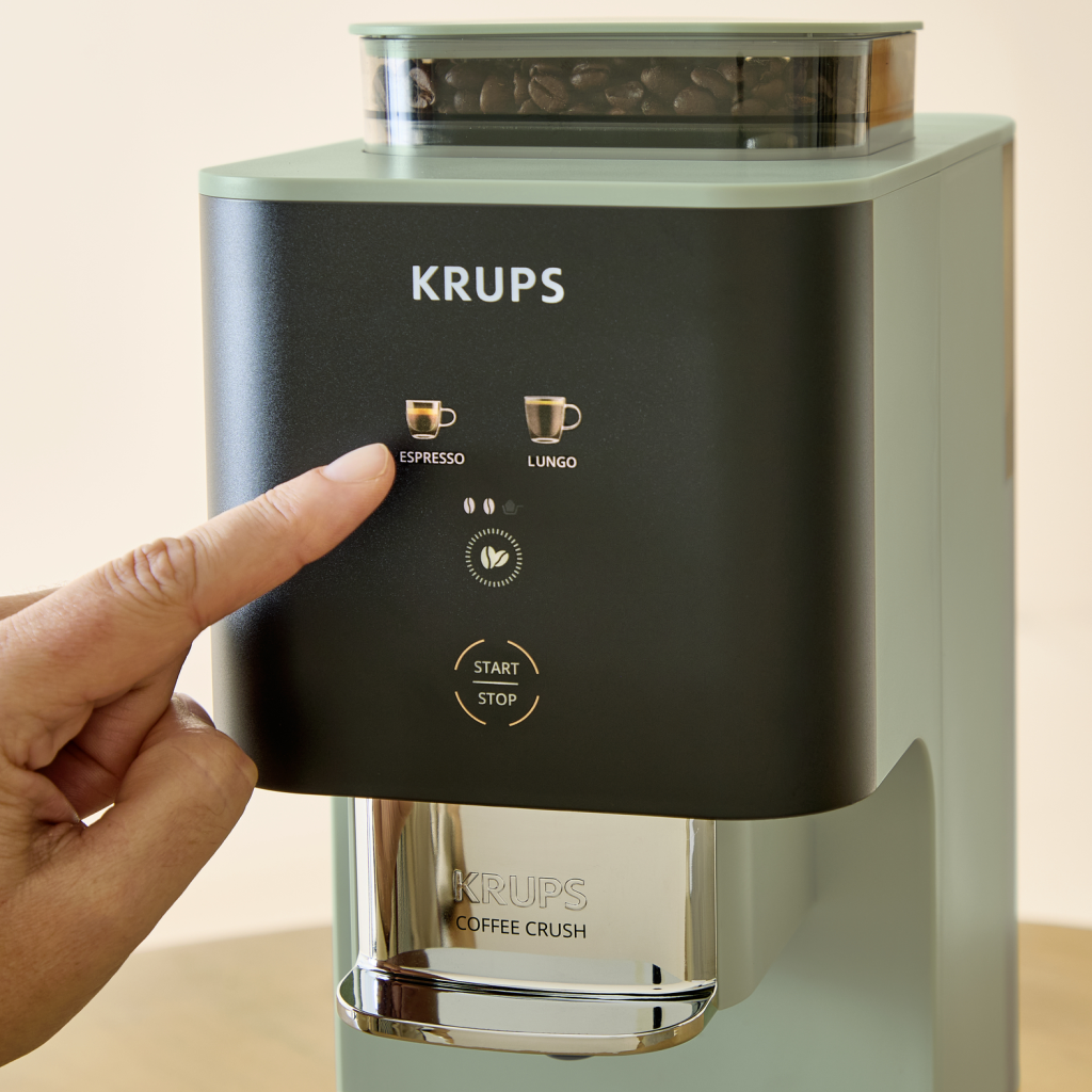 KRUPS aparat za espresso kafu SA401LE0 Coffee Crush, automatski, zeleni