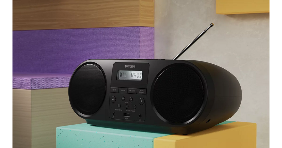 Philips radio CD TAZ6000/10, FM radio, Bluetooth, USB, 3.5mm, crni