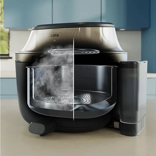 PHILIPS friteza na vrući zrak NA547/07 s funkcijom kuhanja na paru, 2000 W, 7.2 L
