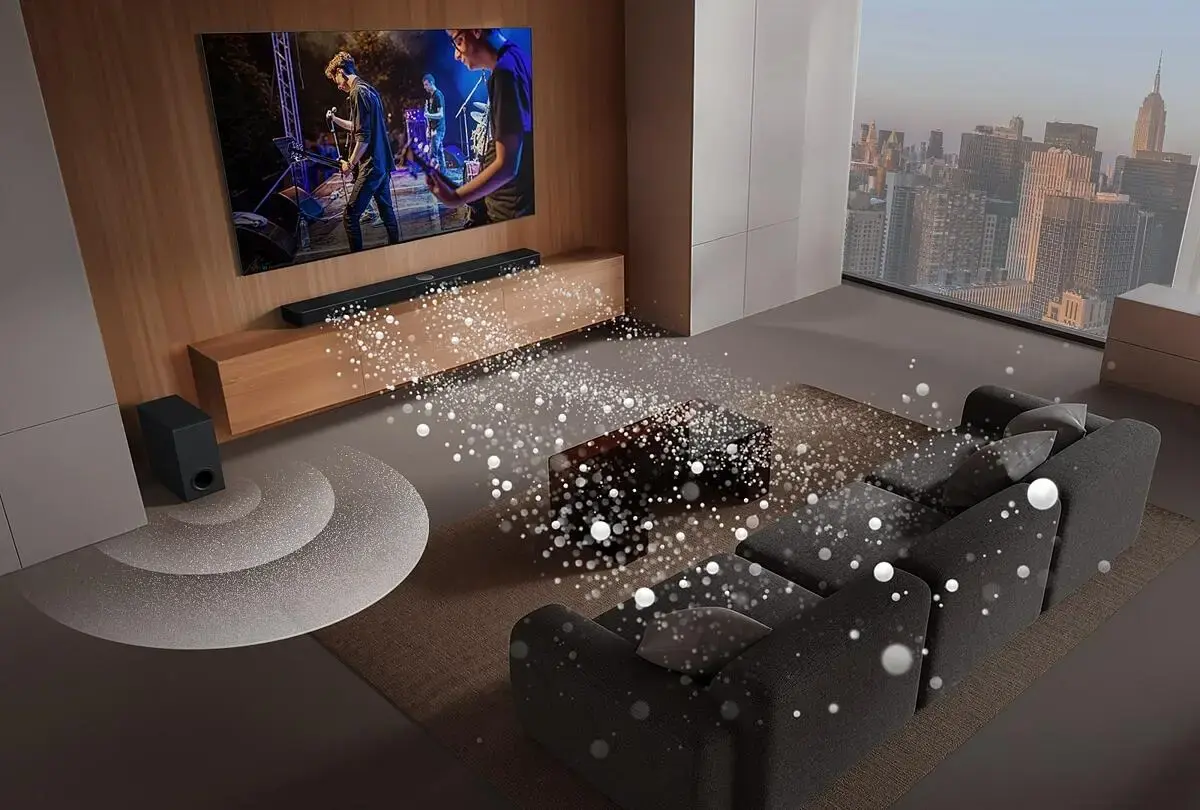 LG soundbar S60T, 3.1 kanala, AI Sound Pro, 3-Band EQ, Dolby Audio, Crni