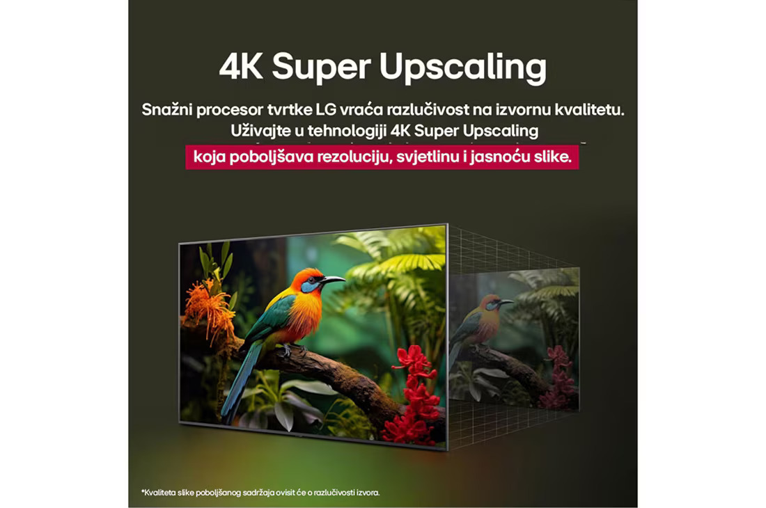 LG LED televizor 55UA73003LA, 4K Ultra HD, Smart TV, WebOS, HDR10 Pro, α7 AI procesor 4K Gen8, Crni