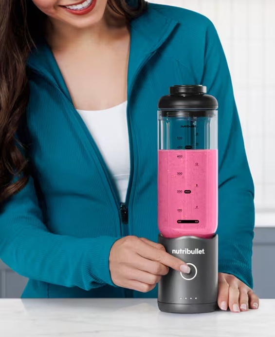 Nutribullet prijenosni blender NBP013GM, 7.4 V, 590 mL, sivi