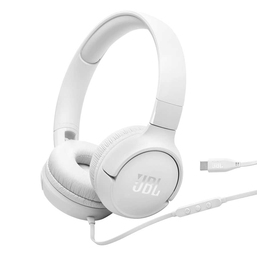 Slušalice JBL Tune 520 USB-C bijele