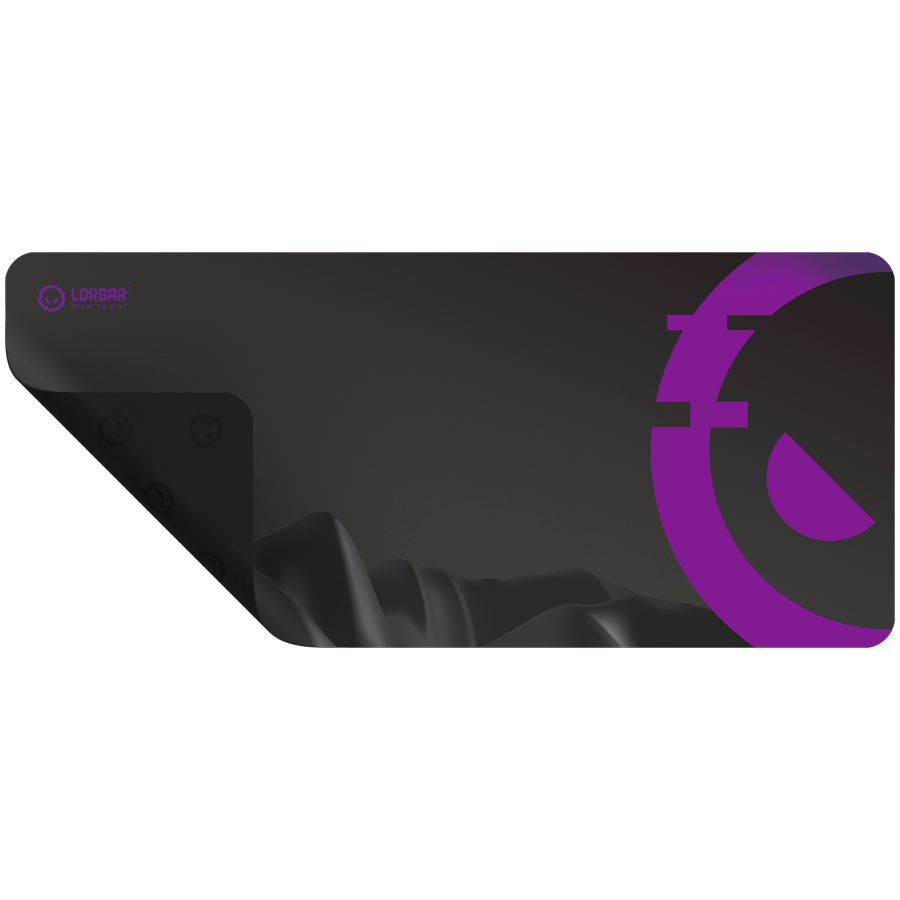 LORGAR MPA15XL Gaming podloga za miš, waterproof polyester fabric, with stitched edge.
