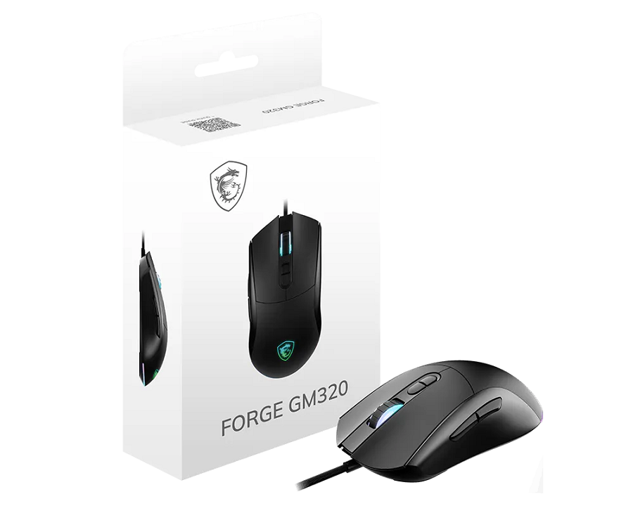 MSI Forge GM320 Gaming Miš, 12800 DPI, 7 tipki, USB, žični