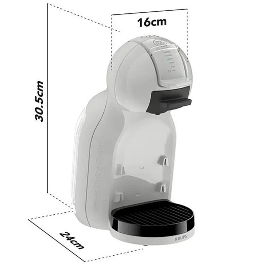 KRUPS Dolce Gusto aparat za kafu na kapsule KP143GF0 Mini Me 2, Arctic Grey