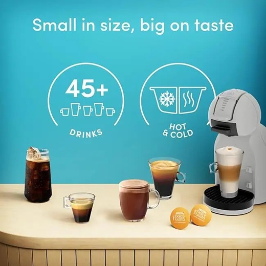 KRUPS Dolce Gusto aparat za kafu na kapsule KP143GF0 Mini Me 2, Arctic Grey
