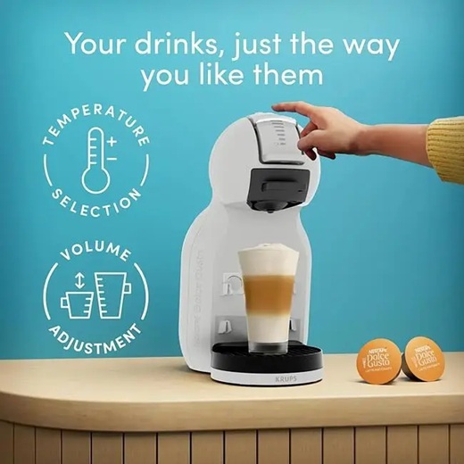 KRUPS Dolce Gusto aparat za kafu na kapsule KP143GF0 Mini Me 2, Arctic Grey