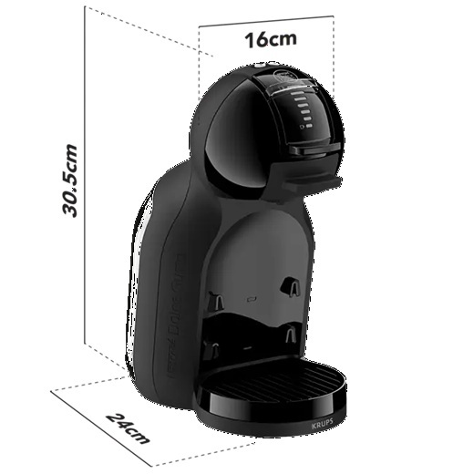 KRUPS Dolce Gusto aparat za kafu na kapsule KP1438F0 Mini Me 2, Piano Black