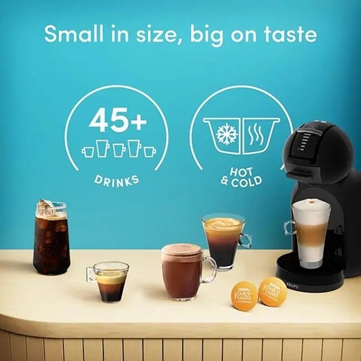 KRUPS Dolce Gusto aparat za kafu na kapsule KP1438F0 Mini Me 2, Piano Black