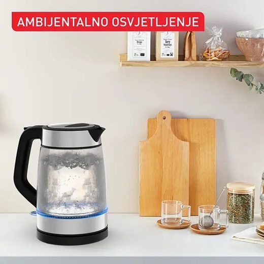 TEFAL kuhalo za vodu KI605830 Glass Kettle 1,7 L