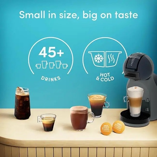 KRUPS Dolce Gusto aparat za kafu na kapsule KP143BF0 Mini Me 2, Cosmic Grey