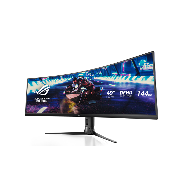 ASUS ROG Strix XG49VQ gaming monitor, 49", 3840x1080, VA, Curved, FreeSync Premium Pro, DisplayHDR 400, HDMI, DP, 144Hz, 4ms
