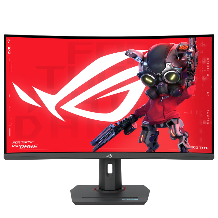 ASUS ROG Strix XG32WCMS gaming monitor, 31.5", QHD, VA, Curved, USB-C, HDMI, DP, 280Hz, 1ms