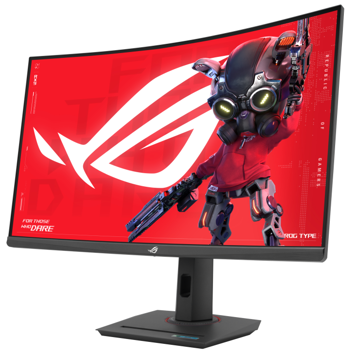 ASUS ROG Strix XG32WCMS gaming monitor, 31.5", QHD, VA, Curved, USB-C, HDMI, DP, 280Hz, 1ms