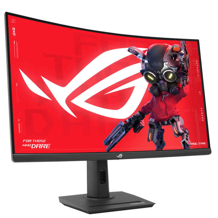 ASUS ROG Strix XG32WCMS gaming monitor, 31.5", QHD, VA, Curved, USB-C, HDMI, DP, 280Hz, 1ms