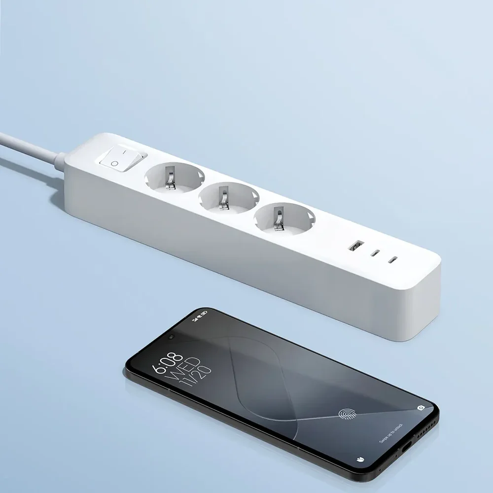 Xiaomi produžni kabl 3 x Schuko, 2 x USB-C (20W), 1x USB-A (15W), dužina 1.4 m