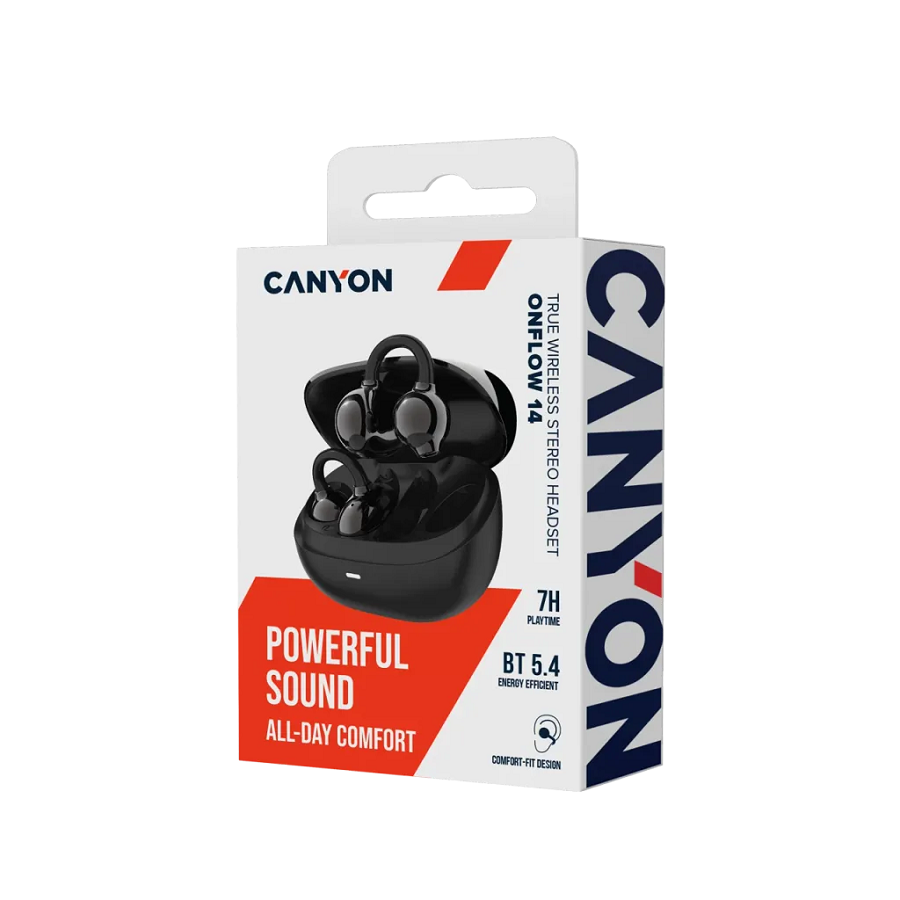 CANYON OWS Slušalice s štipaljkama za uši OnFlow 14 Crne