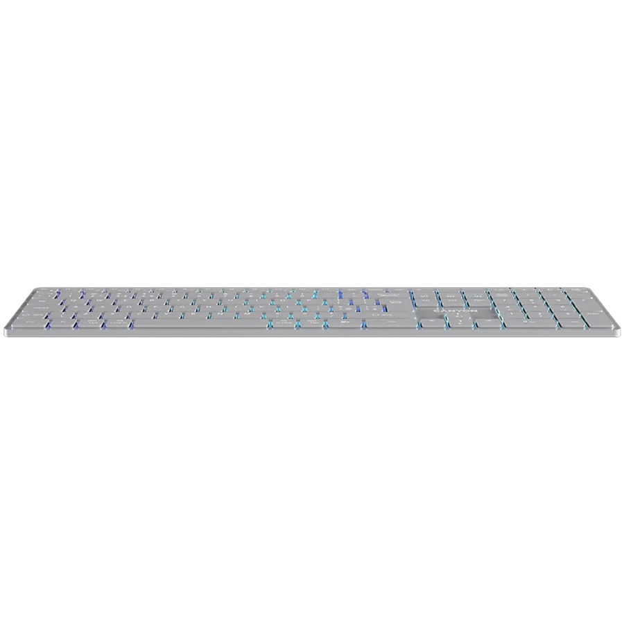 CANYON tastatura HKB-W11 UK/US RGB Dual Mode Wireless Grey