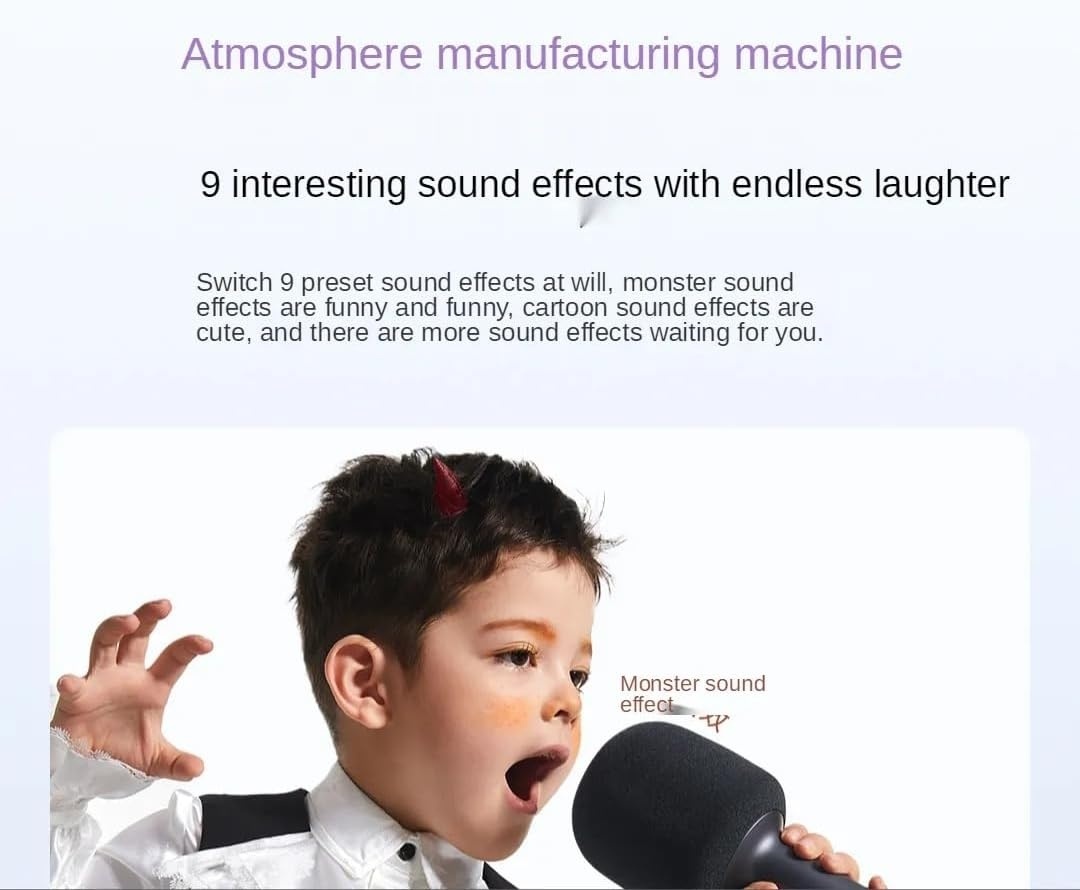 Xiaomi karaoke mikrofon, 9 zvučnih efekata, Bluetooth povezivanje, baterija 2500 mAh za trajanje do 7 sati