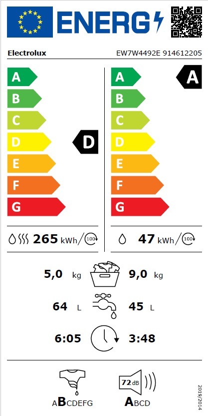 Electrolux perilica-sušilica EW7W4492E