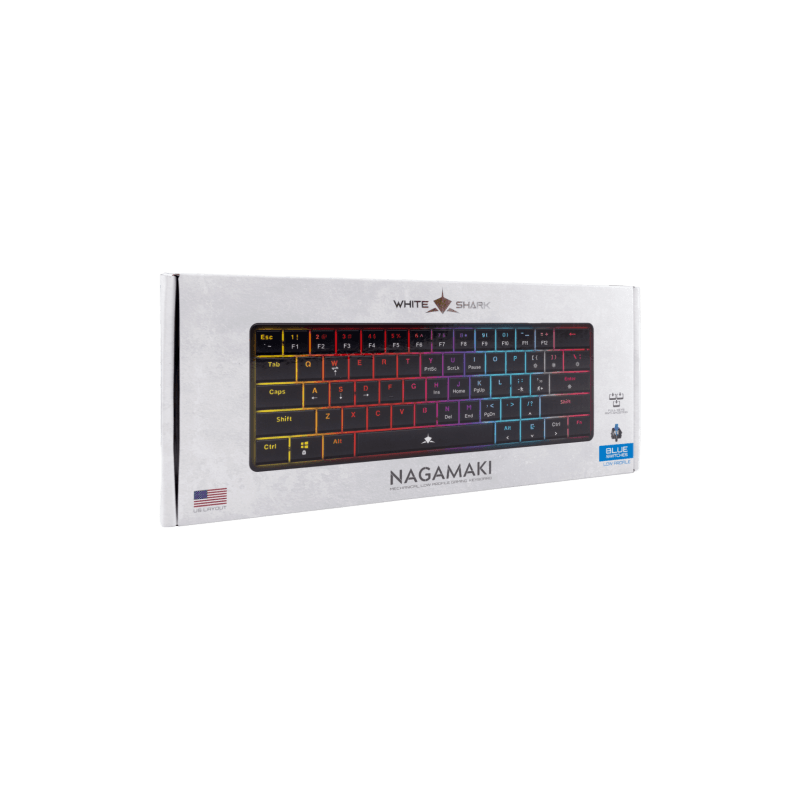 WHITE SHARK gaming tastatura GK-006121 NAGAMAKI Crna-Mehanicka/US-BLUE SWiTCH
