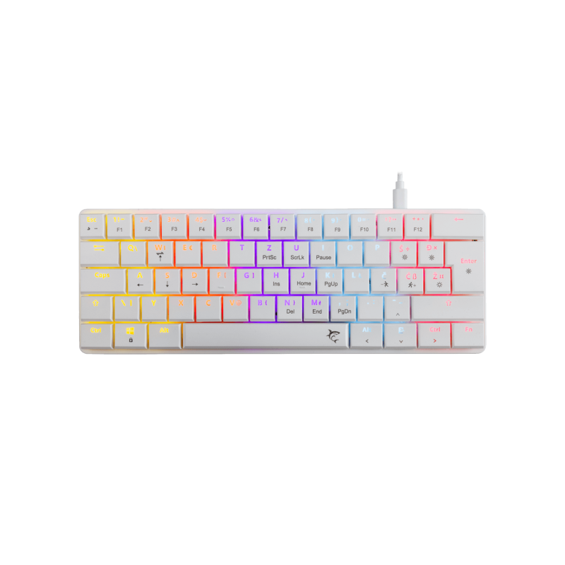 WHITE SHARK gaming tastatura GK-006212 NAGAMAKI Bijela-Mehanička/ HR - RED SWiTCH