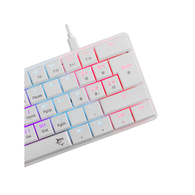 WHITE SHARK gaming tastatura GK-006212 NAGAMAKI Bijela-Mehanička/ HR - RED SWiTCH