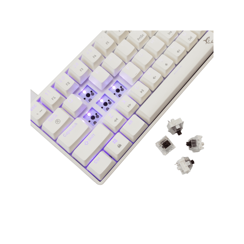 WHITE SHARK gaming tastatura GK-004231 SHINOBI-2 Bijela- Mehanicka/US - BROWN.SW