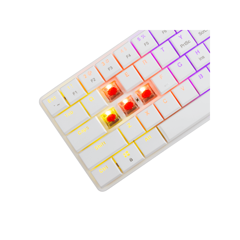 WHITE SHARK gaming tastatura GK-006211 NAGAMAKI Bijela-Mehanička/ US - RED SWiTCH