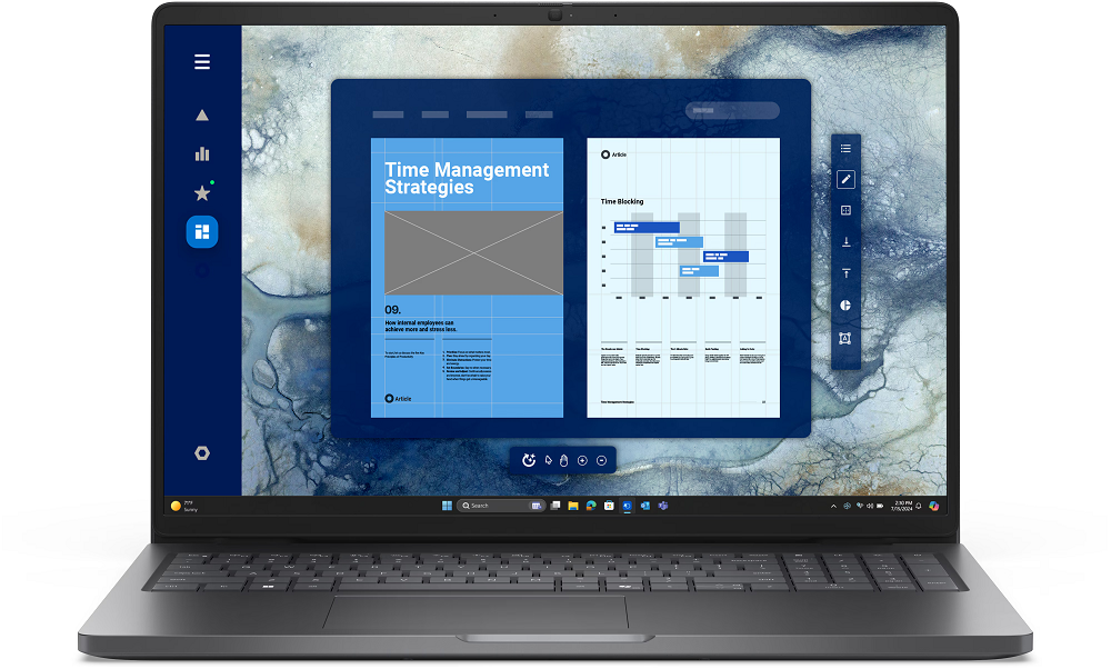 DELL laptop Pro 16 PC16250, 16" FHD+, Intel Core 5 120U, 16GB RAM, 512GB SSD, Integrated Graphics, Windows 11 Pro