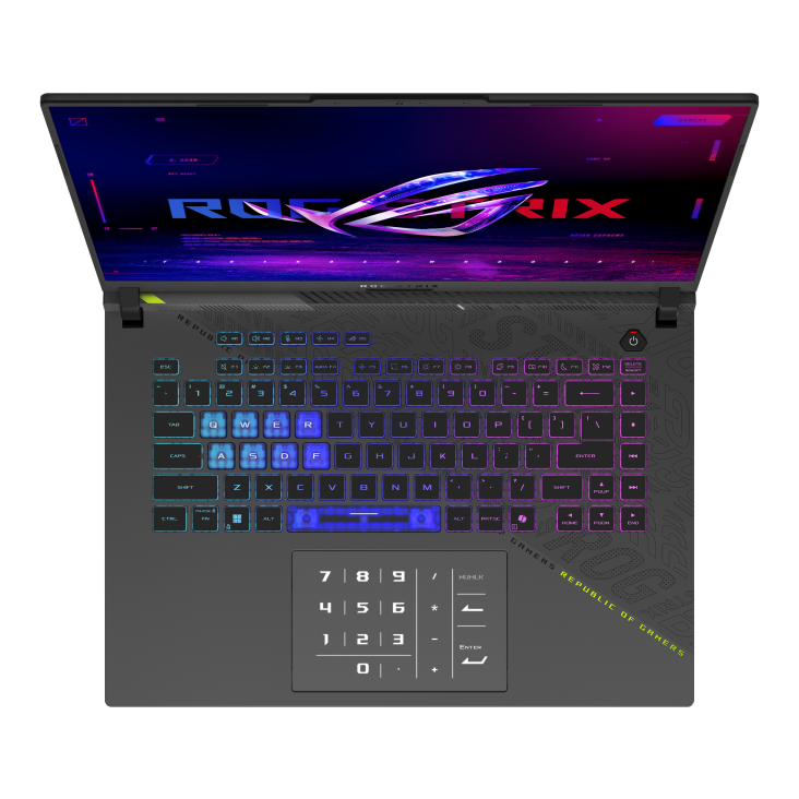 ASUS Gaming laptop ROG Strix G16 G614PM-RV160, 16" FHD 165Hz, AMD Ryzen 9 8940HX, 32GB RAM, 1TB SSD, NVIDIA GeForce RTX 5060, FreeDOS
