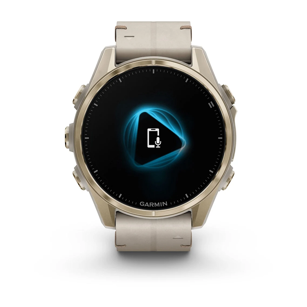 GARMIN Fenix 8 43 mm AMOLED Sapphire Soft Gold Stainless Steel/Fog Gray, 010-02903-40