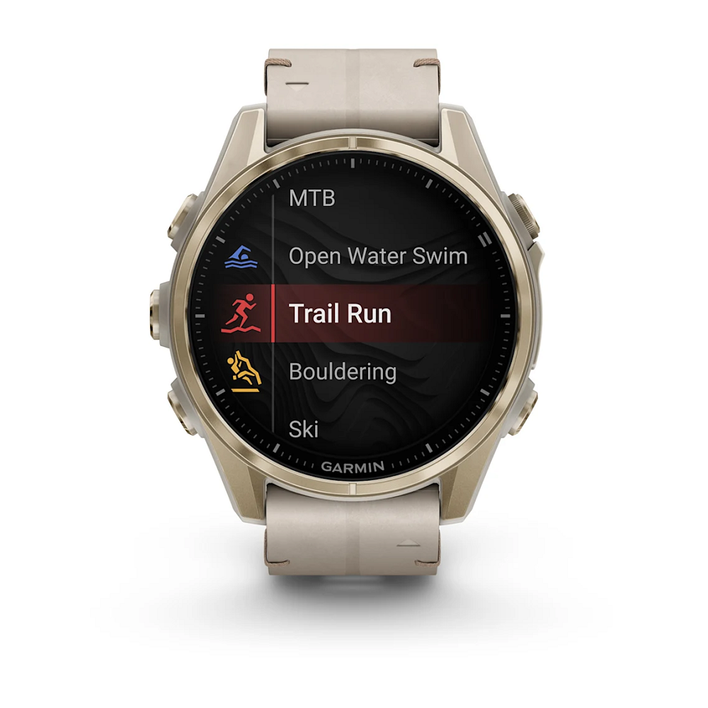 GARMIN Fenix 8 43 mm AMOLED Sapphire Soft Gold Stainless Steel/Fog Gray, 010-02903-40