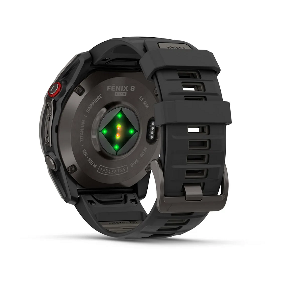 GARMIN Fenix 8 PRO 51mm LTE AMOLED Sapphire Carbon Gray DLC Tit. Black, 010-03199-01