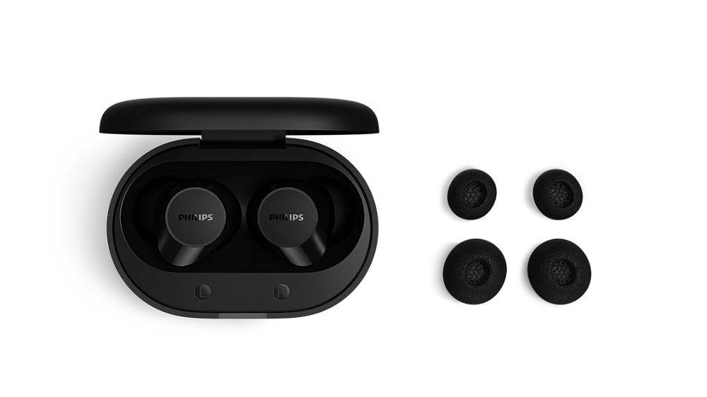 PHILIPS Bluetooth® slušalice TAT1300BK, u uho, SecureFit, do 24h reprodukcije, crne