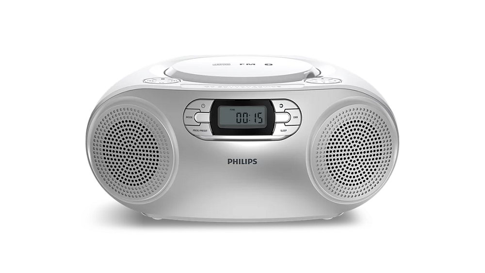 PHILIPS radio CD TAZ2000, FM radio, USB, Bluetooth, 3.5mm, sivi