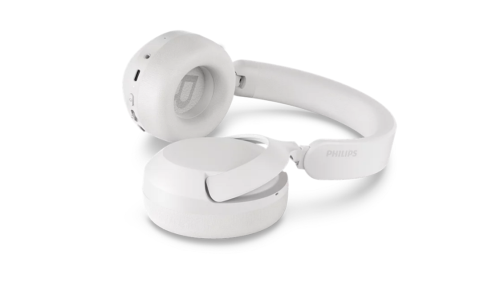 PHILIPS Bluetooth® slušalice TAH6000WT, prilagodljivo blokiranje buke, do 80h reprodukcije, (USB-C i 3.5mm), 5 mikrofona, bijele