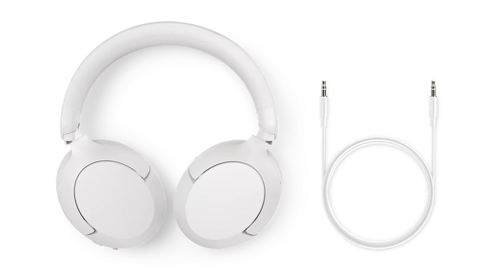 PHILIPS Bluetooth® slušalice TAH6000WT, prilagodljivo blokiranje buke, do 80h reprodukcije, (USB-C i 3.5mm), 5 mikrofona, bijele