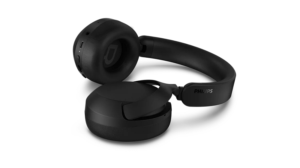 PHILIPS Bluetooth® slušalice TAH6000BK, prilagodljivo blokiranje buke, do 80h reprodukcije, (USB-C i 3.5mm), 5 mikrofona, crne