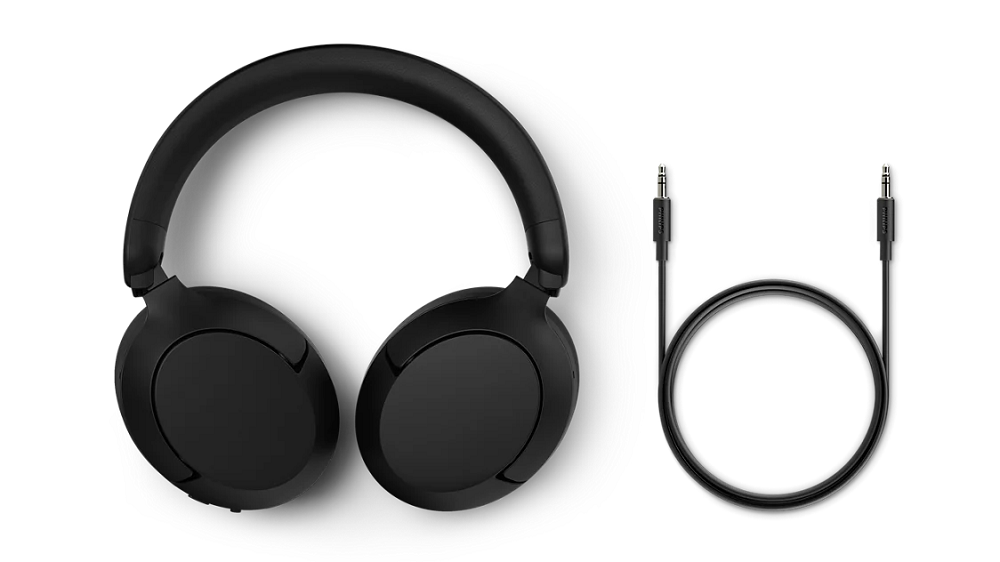 PHILIPS Bluetooth® slušalice TAH6000BK, prilagodljivo blokiranje buke, do 80h reprodukcije, (USB-C i 3.5mm), 5 mikrofona, crne