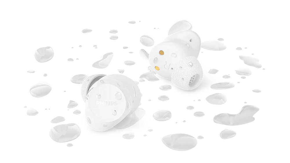 PHILIPS Bluetooth® slušalice TAT1300WT, u uho, SecureFit, do 24h reprodukcije, bijele