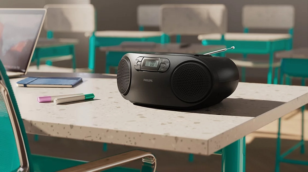 PHILIPS radio CD TAZ2000, FM radio, USB, Bluetooth, 3.5mm, crni