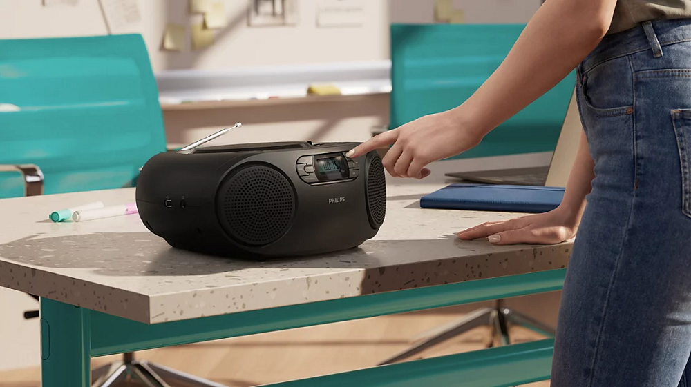 PHILIPS radio CD TAZ2000, FM radio, USB, Bluetooth, 3.5mm, crni