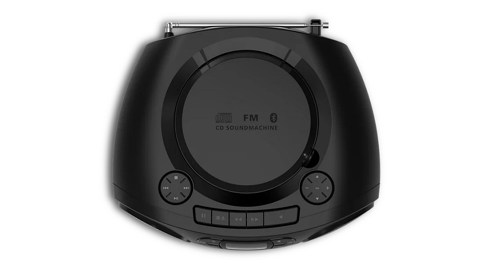 PHILIPS radio CD TAZ2200, FM radio, USB, kasetofon, Bluetooth, 3.5mm, crni
