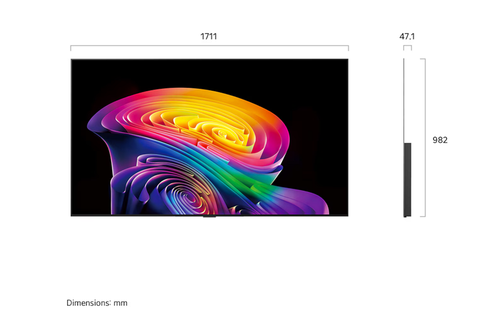 LG OLED televizor OLED77C61LA, 4K Ultra HD, Smart TV, webOS 26, α11 AI Processor 4K Gen3, 165Hz, VRR 165Hz, Dolby Atmos, AI Magični daljinski, Crni