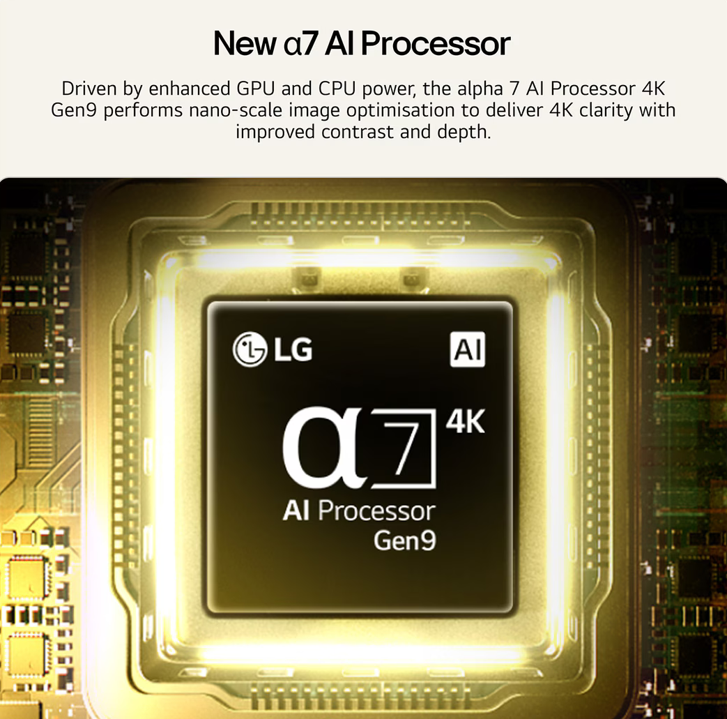LG QNED MiniLED televizor 50QNED7EB3C, 4K Ultra HD, Smart TV, webOS 26, α7 AI Processor 4K Gen9, 60Hz, HDR10, ThinQ AI, AI Magični daljinski, Crni