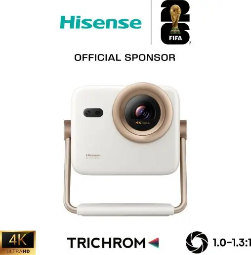 HISENSE projektor M2SE Pro, 4K Ultra HD, Smart projektor, VIDAA U9, HDR10+, Dolby Atmos, AirPlay 2, Wi-Fi, Bluetooth