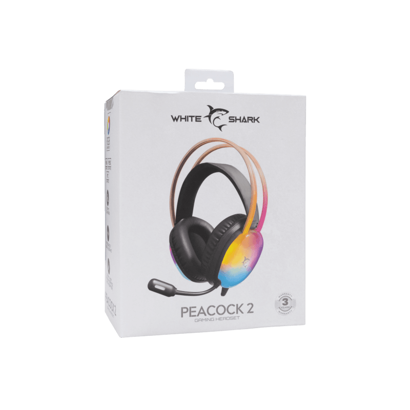 White Shark gaming slušalice GH-2444 PEACOCK-2 Crne
